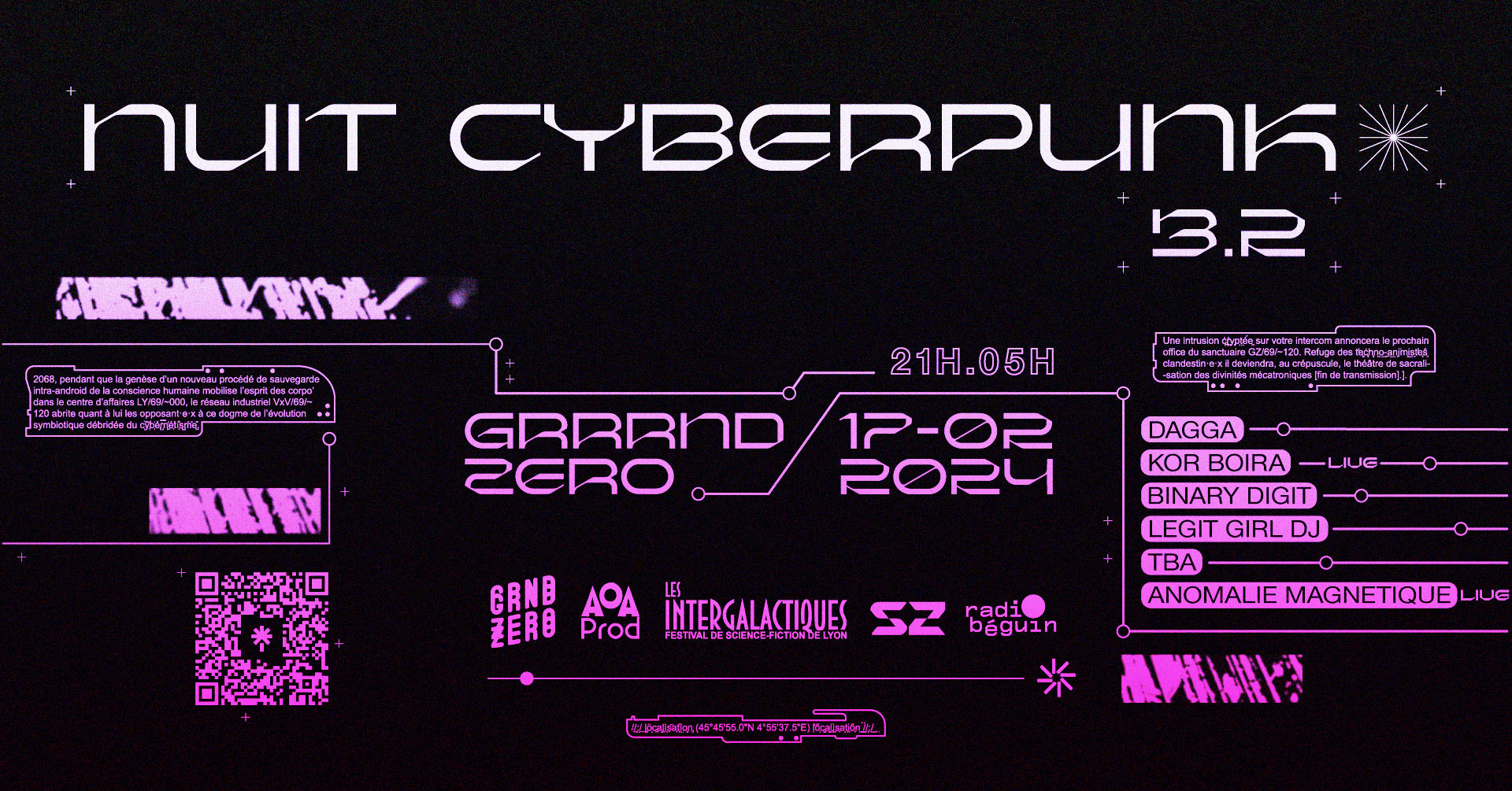 Nuit Cyberpunk 2024 Festival Les Intergalactiques